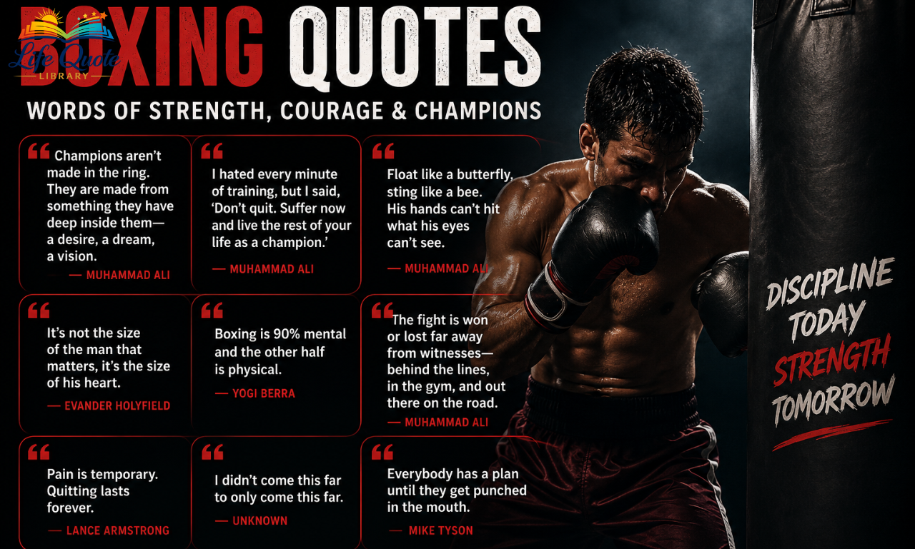 150+ Boxing Quotes for Strength & Motivation