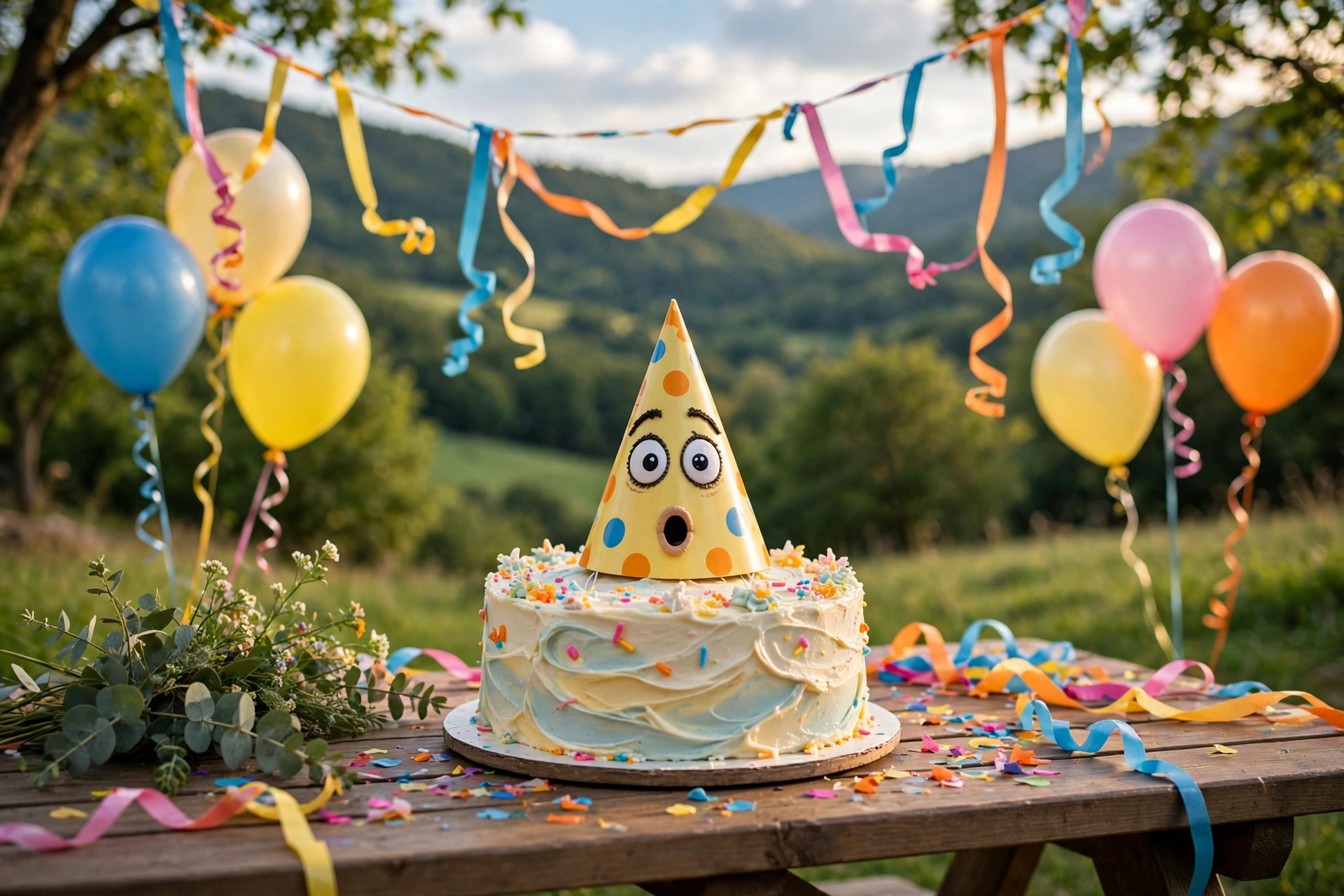 Hilarious birthday party scene for funny birthday wishes