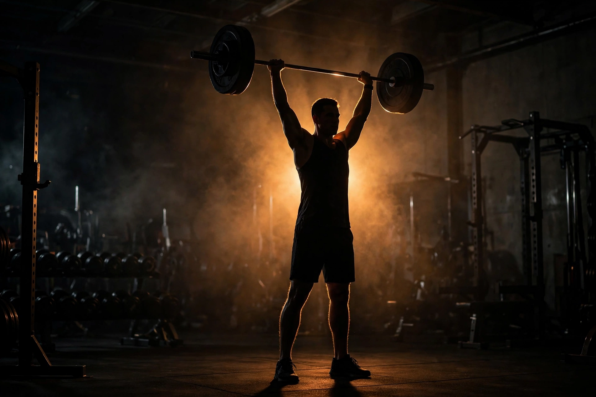 Athlete lifting a barbell — motivational gym quotes